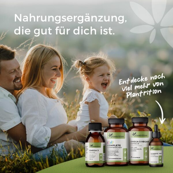 plantrition Vitamin D3 Tropfen Vegan 1000 I.E. pro Tropfen 1.350 Tropfen Vitamin D Öl - Vitamin D3 aus Flechten (Cholecalciferol) MCT Öl Kokosbasis Made in Germany - 50ml – Bild 4