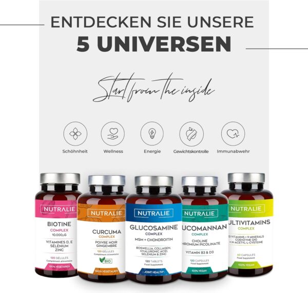 Vitamin D3 + K2 Hochdosiert - 10.000 IE Vitamin D3-99,7+% All-Trans MK7 (K2VITAL®) - Mit Vit D3 + K2 + Silizium & Olivenöl - 60 Softgels - Laborgeprüft - Nutralie – Bild 6
