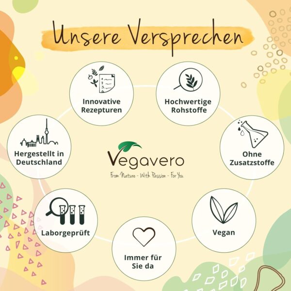 Magnesium Bisglycinat Kapseln hochdosiert | 400 mg elementares Magn. pro Tag | gegen Müdigkeit* | Laborgeprüft & Vegan | Ohne Füll- und Zusatzstoffe | Deutsche Produktion von Vegavero® – Bild 6
