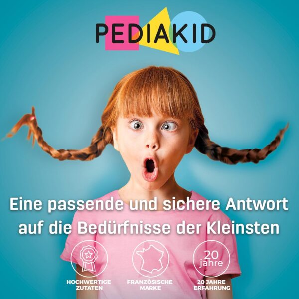 PEDIAKID - Vitamin D3 Gums - Vitamin D3 100% natürlichen Ursprungs - Stärkung der natürlichen Abwehrkräfte - Ab 3 Jahren - Deckt 100% der empfohlenen Tagesdosis ab - 60 Gums – Bild 3