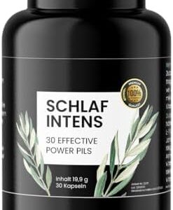 Schlaf intens Premium Kapsel- Endlich besser Schlafen - Einschlafhilfe bei Schlafstörungen für besseren Schlaf und Schlafproblemen