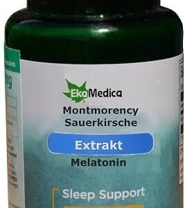 Montmorency Sauerkirsche Extrakt standarisiert auf 1mg, 120 Kapseln, Melatonin, einschlafhilfe erwachsene, zum einschlafen, schlafmittel, schlaftabletten, einschlafspray, gummies, spray