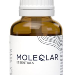 MoleQlar Vitamin D3 K2 Tropfen - 1000 I.E. Vitamin D3 + 20 μg all-trans Vitamin K2 M-K7 pro Tropfen - Hoch bioverfügbar dank MCT-Öl - vegetarisch & ohne Zusätze - Vitamin D3-K2 Öl