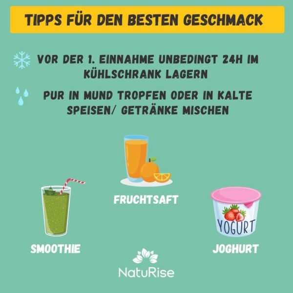 NatuRise® Omega 3 Vegan - Algenöl - 1884mg DHA, EPA & DPA - Hochdosiert - 100 ml - Laborgeprüft – Triglycerid-Form - Pipette mit Dosierskala - UV-Glas (Blutorange + Zitrone) – Bild 2