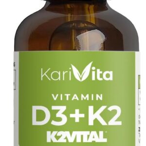 Vitamin D3 + K2 50ml (1700 Tropfen) 1000 I.E - in MCT-Öl - Hoch bioverfügbar durch Original K2VITAL® 99,7% All-Trans - Laborgeprüft, hochdosiert, flüssig und in Deutschland produziert