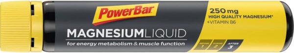 Powerbar Magnesium Liquid Ampullen 20X25ml - Nahrungsergänzungsmittel mit 250 mg Magnesium und Vitamin B6 – Bild 2