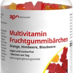 Multivitamin Fruchtgummibärchen zuckerfrei von apodiscounter 60 stk