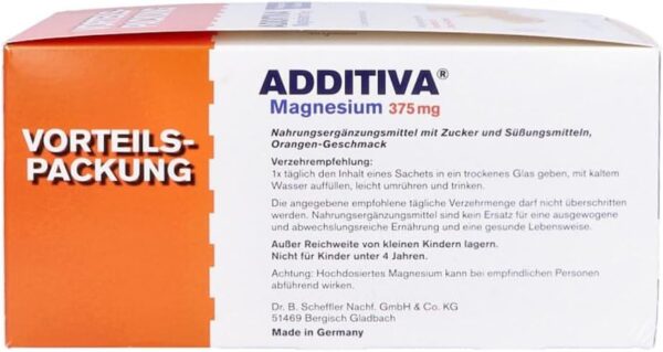 ADDITIVA Magnesium 375 mg Granulat 3er Pack 700 g, Farblos, Orange, 1 stück, (Pack of 3) – Bild 5