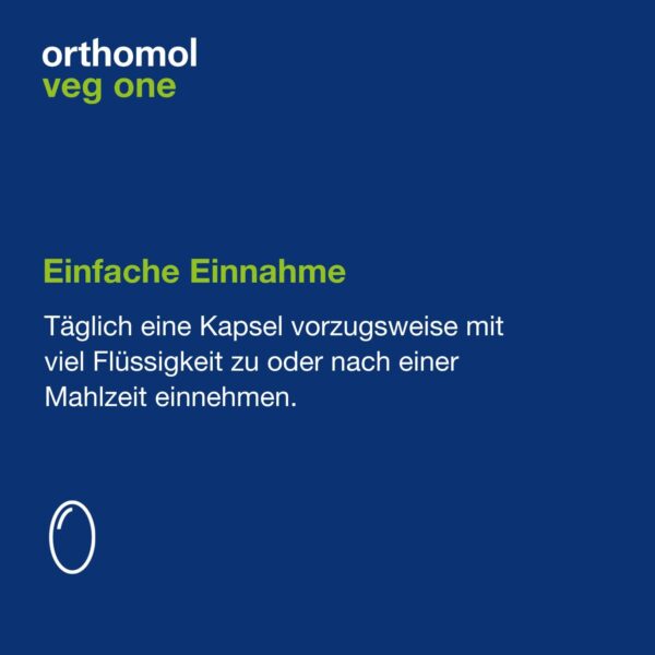 Orthomol Veg one - bei einer veganen oder vegetarischen Ernährung - mit Vitamin D, Omega-3-Fettsäuren und Eisen, 30 St. Tagesportionen – Bild 5