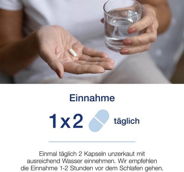 Baldriparan® Magnesium - hochdosierter Premium-Komplex mit Magnesiumbisglycinat. Vom Nr. 1 pflanzlichen Schlafexperten aus der Apotheke. Hohe Bioverfügbarkeit. Labor geprüft, hochdosiert. Vegan. – Bild 6