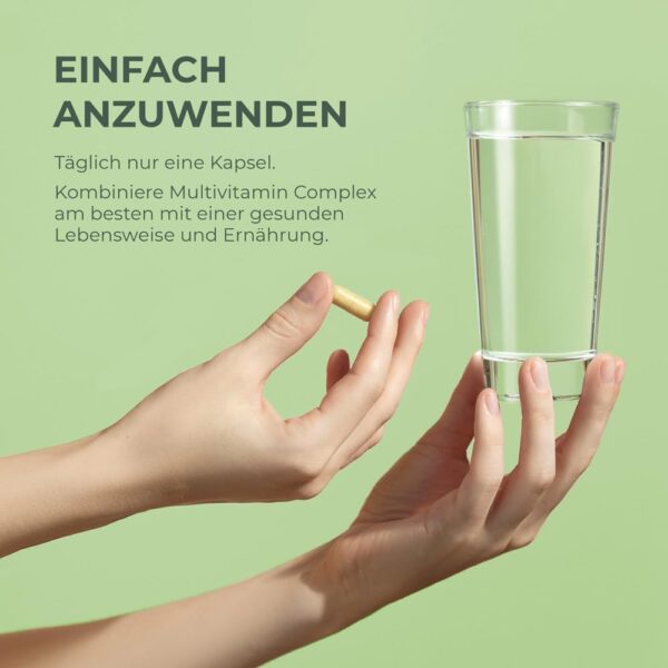Primal Harvest® Multivitamin Tabletten (30 Portionen) - Hochdosiert - Kapseln mit essenziellen Vitaminen - Vitamin A,C,D,K und Mineralstoffen wie Biotin,Zink,Folsäure - Vitamintabletten – Bild 3