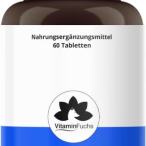 Melatonin Tabletten hochdosiert mit Passionsblumen - 0,5mg Melatonin Schlaf - Einschlafzeit verkürzen - beliebt bei Jetlag - vegane Melatonin Kapseln von VitaminFuchs