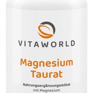 vitaworld Magnesiumtaurat, vegan, 300 mg elementares Magnesium pro 2 Kapseln, 120 Kapseln