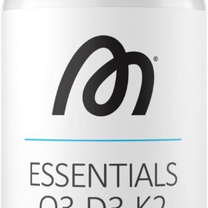 MORE Essentials O3-D3-K2, 240 Fischöl Kapseln mit 1000mg EPA & 500mg DHA pro Tag, Vitamin D3 & Vitamin K2, Kapselhülle aus Rindergelatine