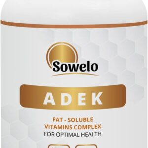 Sowelo Vitamin A D E K - 200 Tabletten I Entzündungshemmend und Anti-seborrhoische Eigenschaften I Unterstützt die Natürliche Immunität I Ohne unerwünschte Zusätze