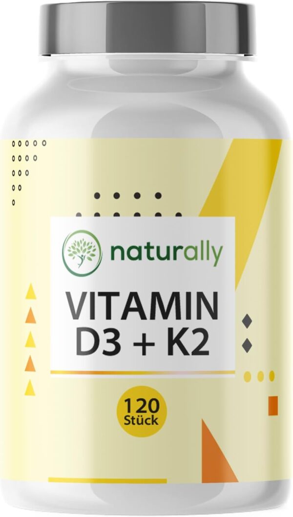 naturally Vitamin D3 K2 Tabletten [180 Stück] – hochdosiert, 5000 I.E. Vitamin D pro Tablette, vegan, ohne Zusätze, – Bild 8