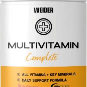 WEIDER Multivitamin Kapseln hochdosiert, A-Z Vitamine mit Vitamin B Komplex, mit Vitamin D3 K2 und Vitamin C hochdosiert für das Immunsystem, enthält wichtige Mineralstoffe, Laborgeprüft, 90 Caps
