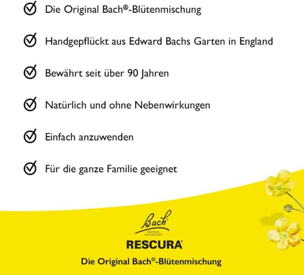 Bach RESCURA Kids Night Bachblüten Tropfen I 10 ml I Bachblütenmischung für Kinder für die Nacht I ehemals Rescue das Original – Bild 3