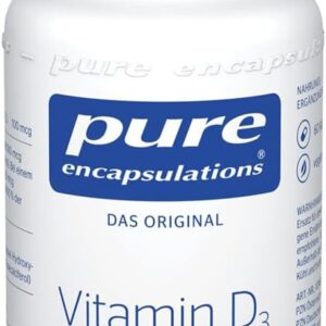 Pure Encapsulations Vitamin D3 4000IE - Ganzjährig die Versorgung sicherstellen - 60 Kapseln
