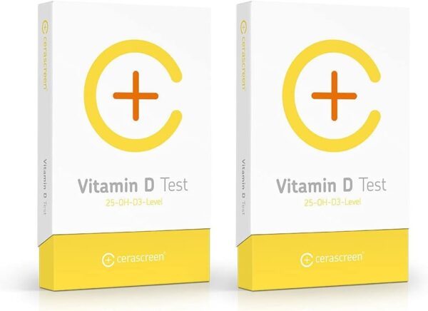 Vitamin D Test - Doppelpackung von CERASCREEN | Vitamin-D-Spiegel zu Hause messen und Mangel erkennen - Spare jetzt im Kombi- Paket | Professionelle Laboranalyse mit konkreten Handlungsinformationen