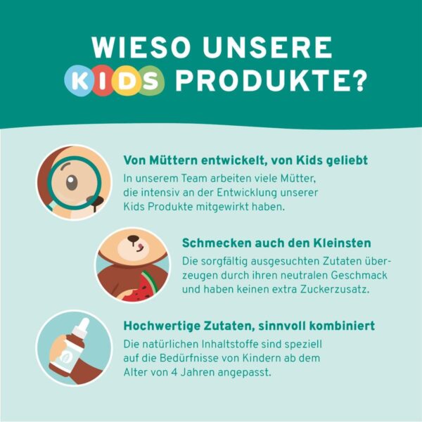 InnoNature Omega 3 Tropfen Kids | natürlich aus der Mikroalge Schizochytrium | 30ml, DHA 127-170mg, EPA 63-84mg | Empfohlen für Kinder ab 4 Jahren – Bild 4