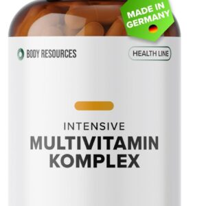 Intensive Multivitamin-Komplex 700mg I Hochdosierte Premium-Kapseln I Bioaktive Vitamine A-Z, Mineralien I Made in Germany I Hohe Bioverfügbarkeit