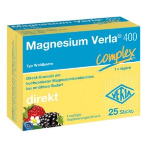 Magnesium Verla 400 Waldbeere Direkt-Granulat 25 stk