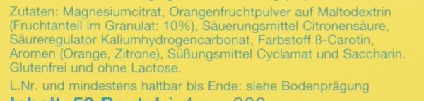 Magnesium Verla Granulat 300 mg orange , 50 Stück (1er Pack) – Bild 3
