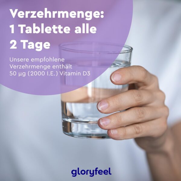 Vitamin D3 2000 I.E. - 400 Tabletten (Langzeitvorrat) hochdosiert - Das Sonnenvitamin für Immunsystem & Knochen* - 100% reines Cholecalciferol - Laborgeprüft & ohne Zusätze in Deutschland hergestellt – Bild 7