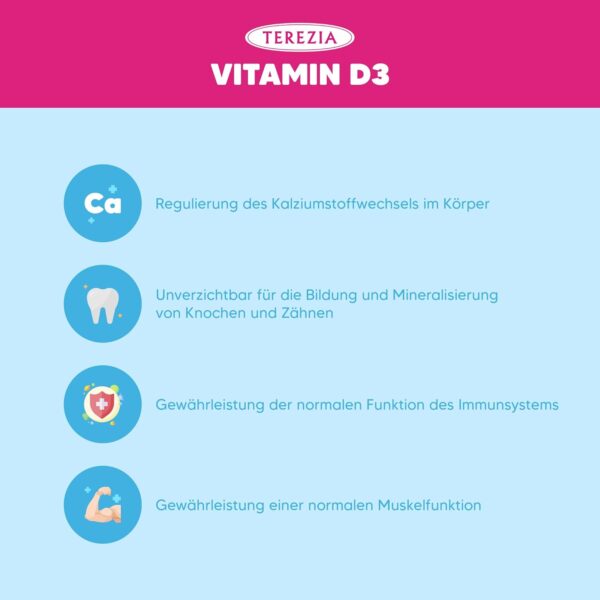 Vitamin D3 Tropfen für Babys & Kinder - 400 IU, 10ml für 220 Tage - Vitamin D Tropfen gut für Immunsystem, Knochen, Zähne, Muskeln - D3 Tropfen sind auch geeignet für Schwangere und stillende Mutter – Bild 5