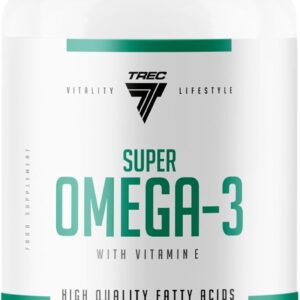 Trec Nutrition Super Omega 3 essentielle Fettsäure Supplement Vitamine Mineralien Diät Ernährung Sport 60 Kapseln