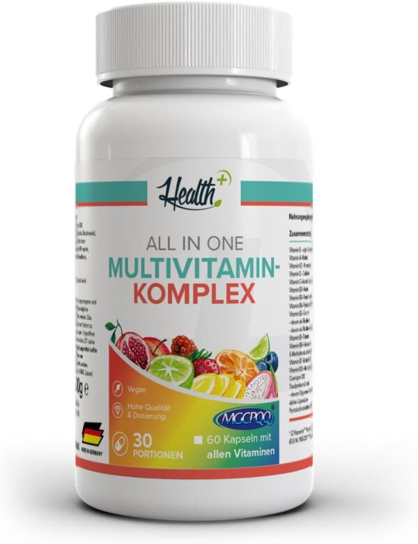 Zec+ Nutrition Health+ All in One Multivitamin Komplex, 60 Kapseln