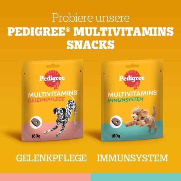 PEDIGREE Hundesnacks Multivitamins Verdauung - 180 weiche Hundeleckerlis mit Probiotika (6 x 180g)- Supplements zur Unterstützung der Verdauung, einfache Fütterung – Bild 8