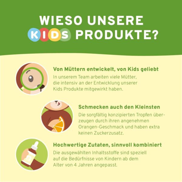 InnoNature Vitamin D3+K2 Kids Tropfen, Orange | mit Vitamin D für normales Wachstum, Entwicklung der Knochen & Immunsystem | 10ml, vegan – Bild 6