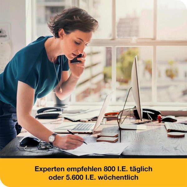 vitamin D-Loges® 5.600 I.E. impuls 30 Gel-Tabs - Wochendepot, hochdosiert - Praktisches Gel-Tab für die ganze Familie - Mit Beta-Glucan und hochwertigem Extrakt aus Holunderbeeren – Bild 8