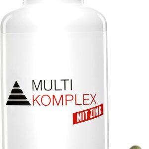 YPSI Multi Komplex mit Zink - Multivitamine und Mineralstoffe - Vegan - 180 Kapseln