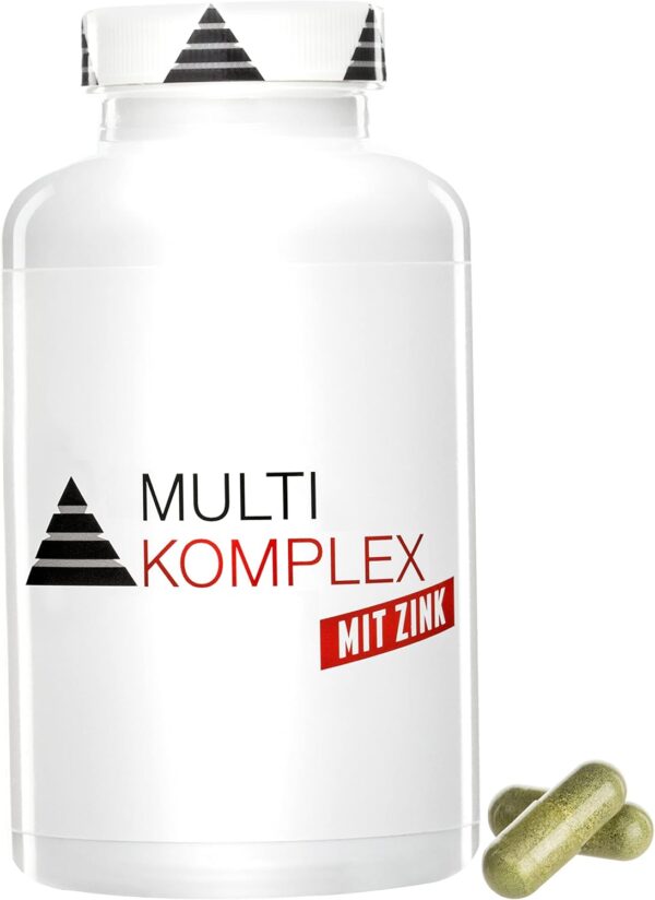 YPSI Multi Komplex mit Zink - Multivitamine und Mineralstoffe - Vegan - 180 Kapseln