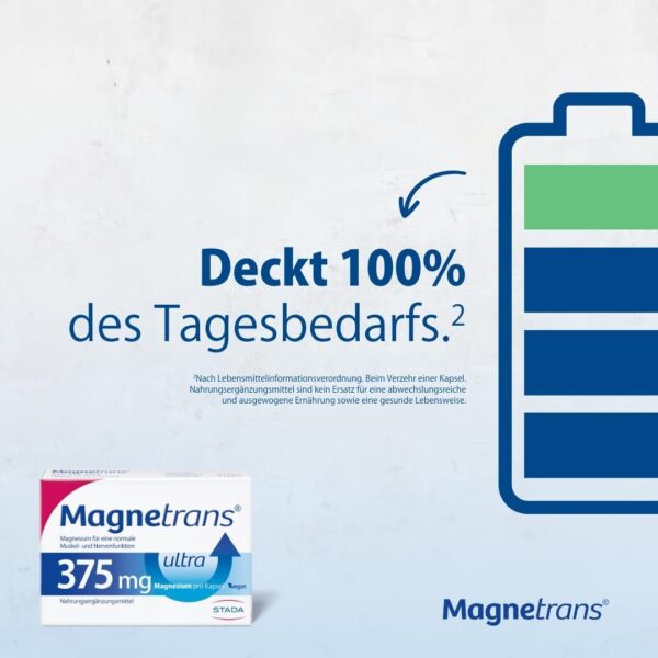 Magnetrans ultra 375 mg Kapseln – Magnesiumkapseln für eine normale Muskel- und Nervenfunktion - 1 x 50 Kapseln – Bild 5
