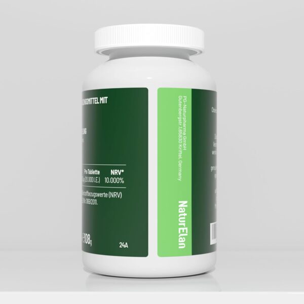 Vitamin D3 20000 I.E. Hochdosiert – 400 Tabletten, Sonnenvitamin für Immunsystem, Vegetarisch, In Deutschland Produziert – Bild 8