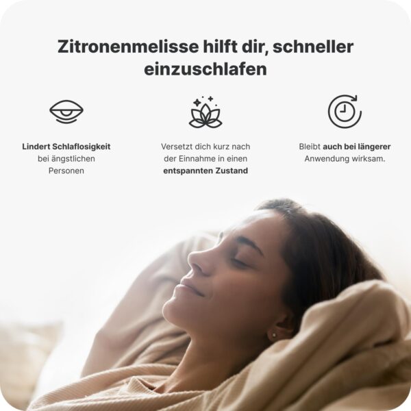 Vilgain Sleep Support – Natürliche Schlafhilfe mit Pflanzenextrakten & L-Tryptophan, fördert Melatonin, schnelleres Einschlafen, bessere Schlafqualität, 90 Kapseln – Bild 5