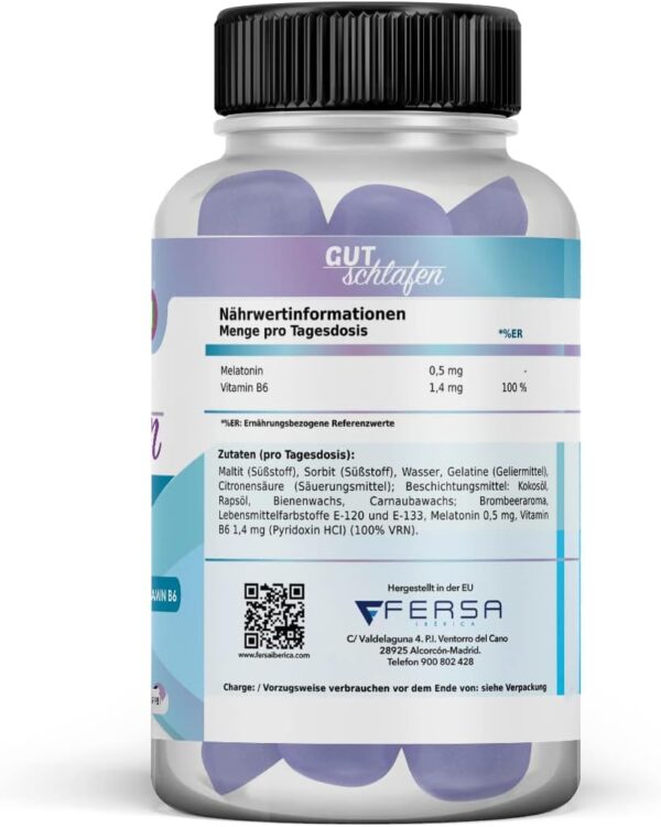 Healthy Fusion SCHLAFEN SIE GUT | 100% reines sublinguales Melatonin + B6 | Schnelle Absorption für tiefen, erholsamen Schlaf | Einschlafen & Durchschlafen leicht gemacht | 60 Kapseln – Bild 8
