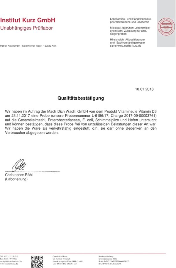 Vitamin D3 Kapseln - hochdosiert 30.000 i.E. - Produktion in Deutschland - vegan & bioaktiv - pflanzliches Cholecalciferol - ohne Zusatzstoffe - kleine Kapseln statt Tabletten - Vitamineule® – Bild 5