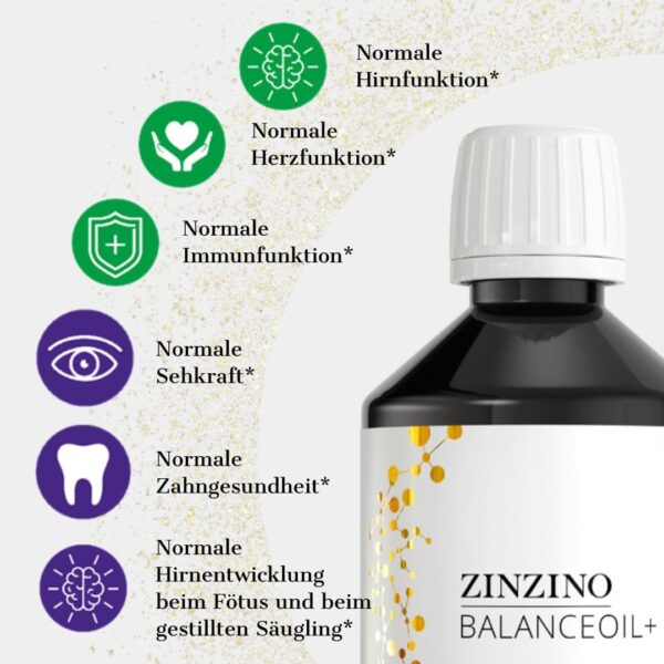 ZinZino BalanceOil+ Fischöl mit Omega-3 2478 mg, Omega-9, Vitamin D3, Tocopherol, DHA, EPA mit Olivenöl Grapefruit-Zitronen-Limetten-Geschmack, 300 ml – Bild 4