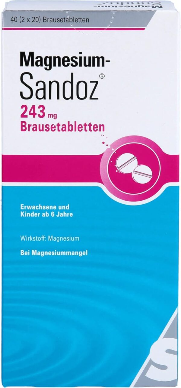 MAGNESIUM SANDOZ 243 mg Brausetabletten 40 St