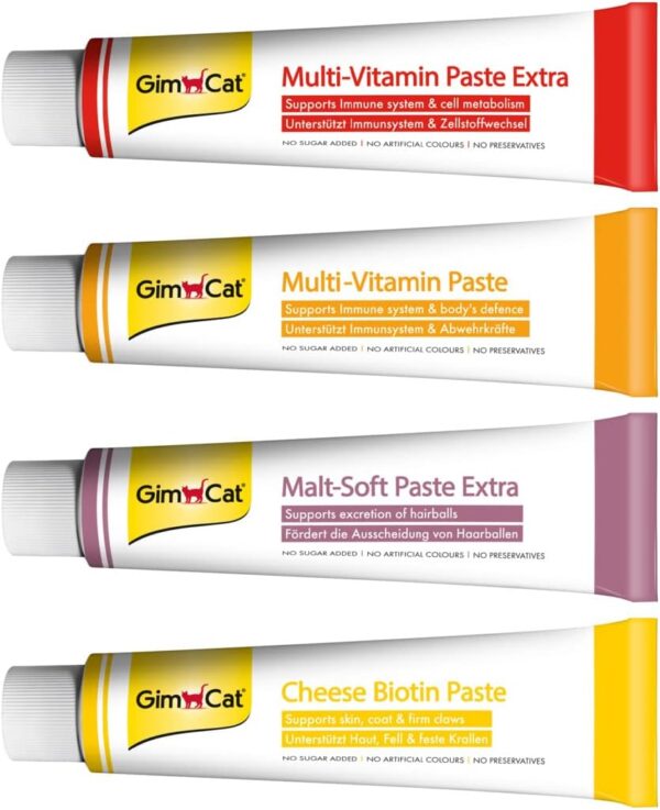 GimCat Multi-Vitamin Paste - Gesunder Katzensnack aktiviert Abwehrkräfte und stärkt das Immunsystem - 1 Tube (1 x 200 g) (Packung mit 2) – Bild 6