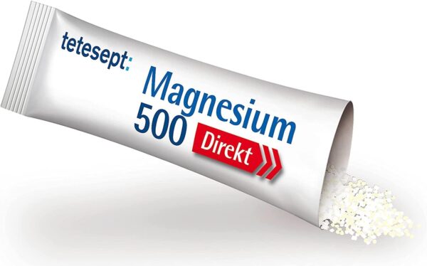 tetesept Magnesium 500 Direkt – Nahrungsergänzungsmittel mit Magnesium Pulver zur Einnahme ohne Wasser - Schnell für aktive Muskeln – 1 x 20 Direkt-Sticks – Bild 5