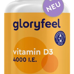 Vitamin D3 4000 I.E. - 400 Tabletten (NUR 1 Tablette alle 4 Tage) - Vitamin D hochdosiert für Knochen & Immunsystem* - 100 µg Vitamin D - Über 1 Jahr D3 Vitamin Vorrat - Laborgeprüft, 100% Vegetarisch