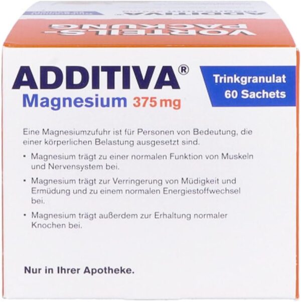ADDITIVA Magnesium 375 mg Granulat 3er Pack 700 g, Farblos, Orange, 1 stück, (Pack of 3) – Bild 4