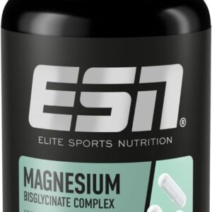 ESN Magnesium Caps, 120 Kapseln, 300 mg Magnesium pro Tagesportion - Magnesiumbisglycinat-Kapseln, Support für Energiehaushalt, hohe Bioverfügbarkeit - Made in Germany