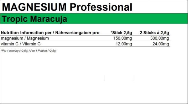 Peeroton Magnesium Professional Tropic Maracuja 1er Pack (1 x 50 g) – Bild 2
